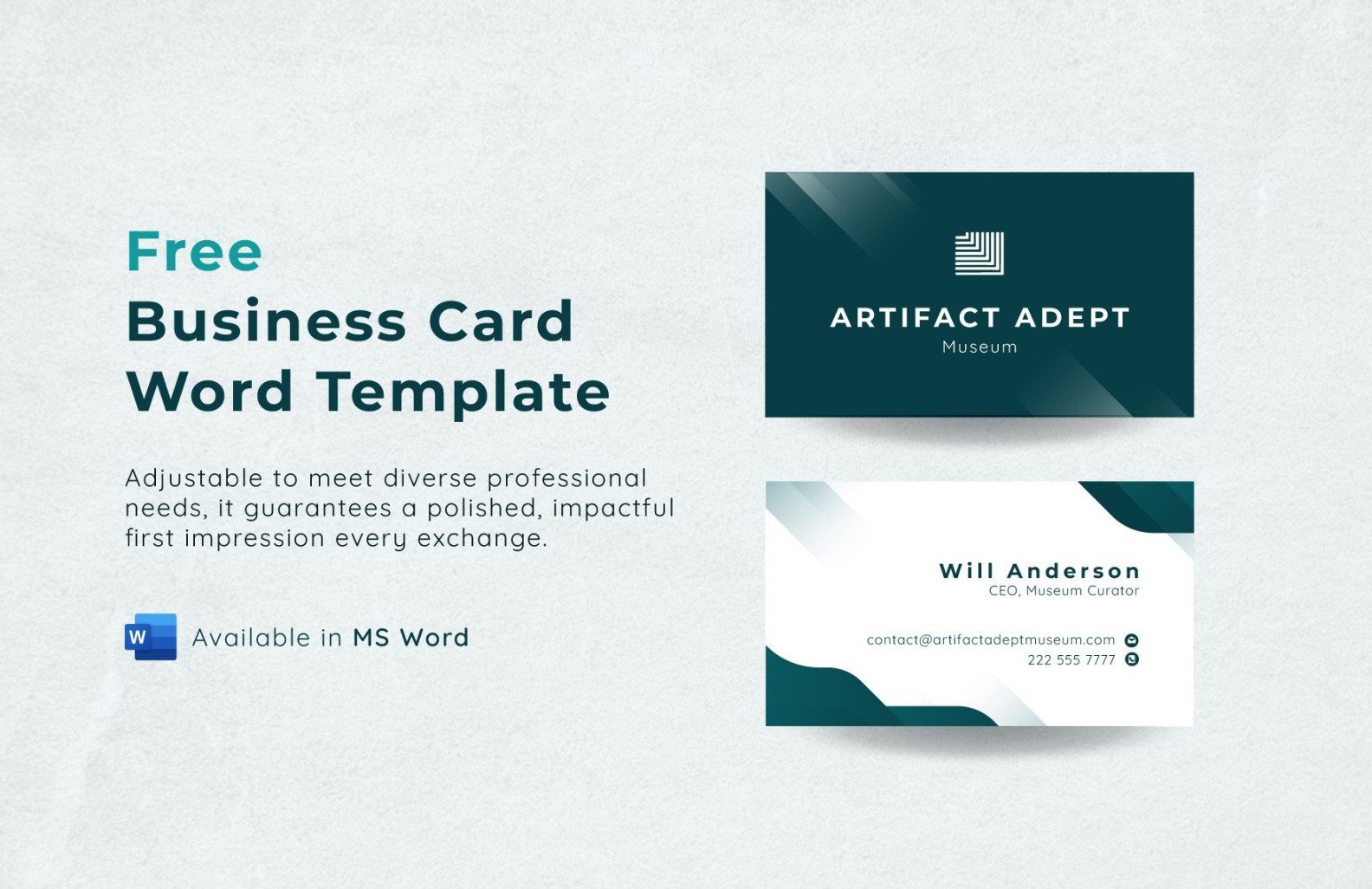Business Card Templates in Word - FREE Download  Template
