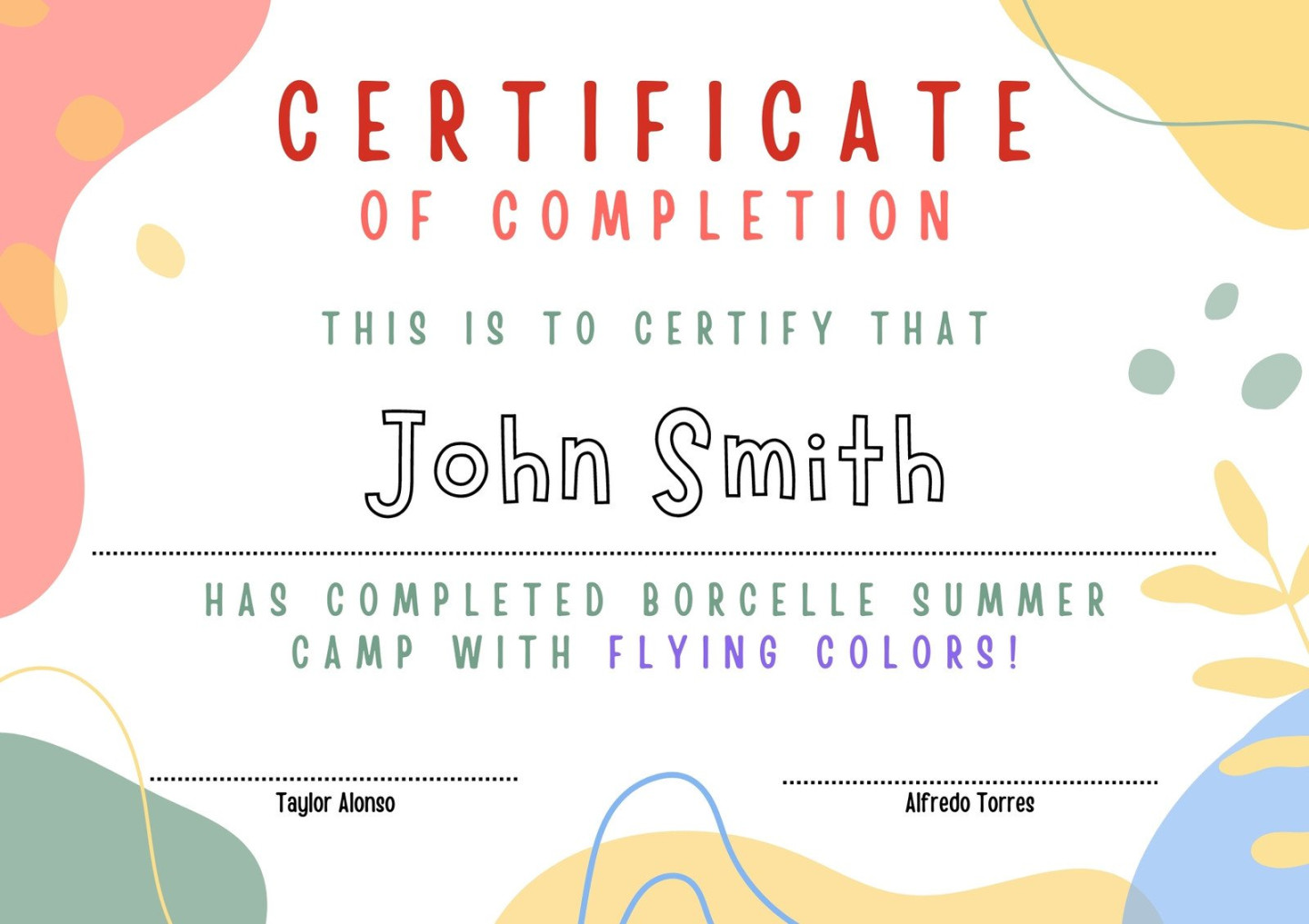 Free, custom printable certificate of completion templates  Canva