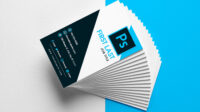 Business Card Dimensions PSD Template