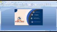 Business Card Template Creation With Microsoft Word 2007