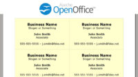 OpenOffice Business Card Template