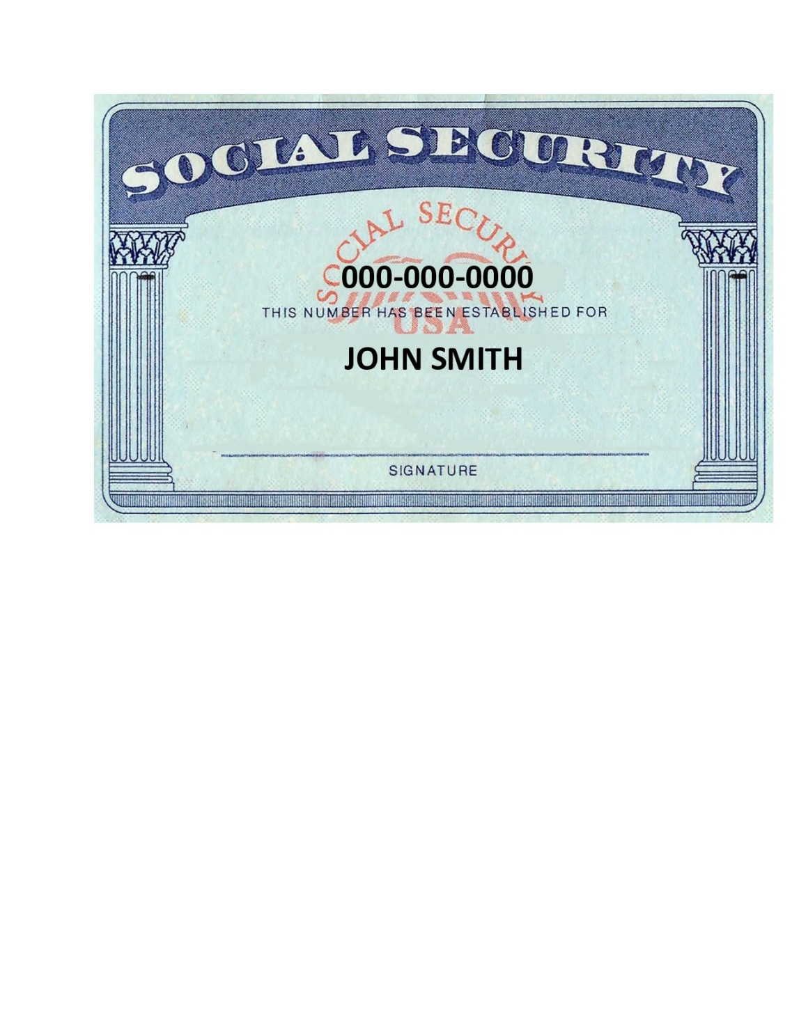 Real & Fake Social Security Card Templates (FREE)