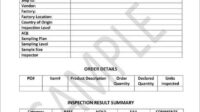 Selection Of A Certificate Of Inspection Template