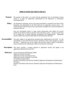 application-development-security-policy-template