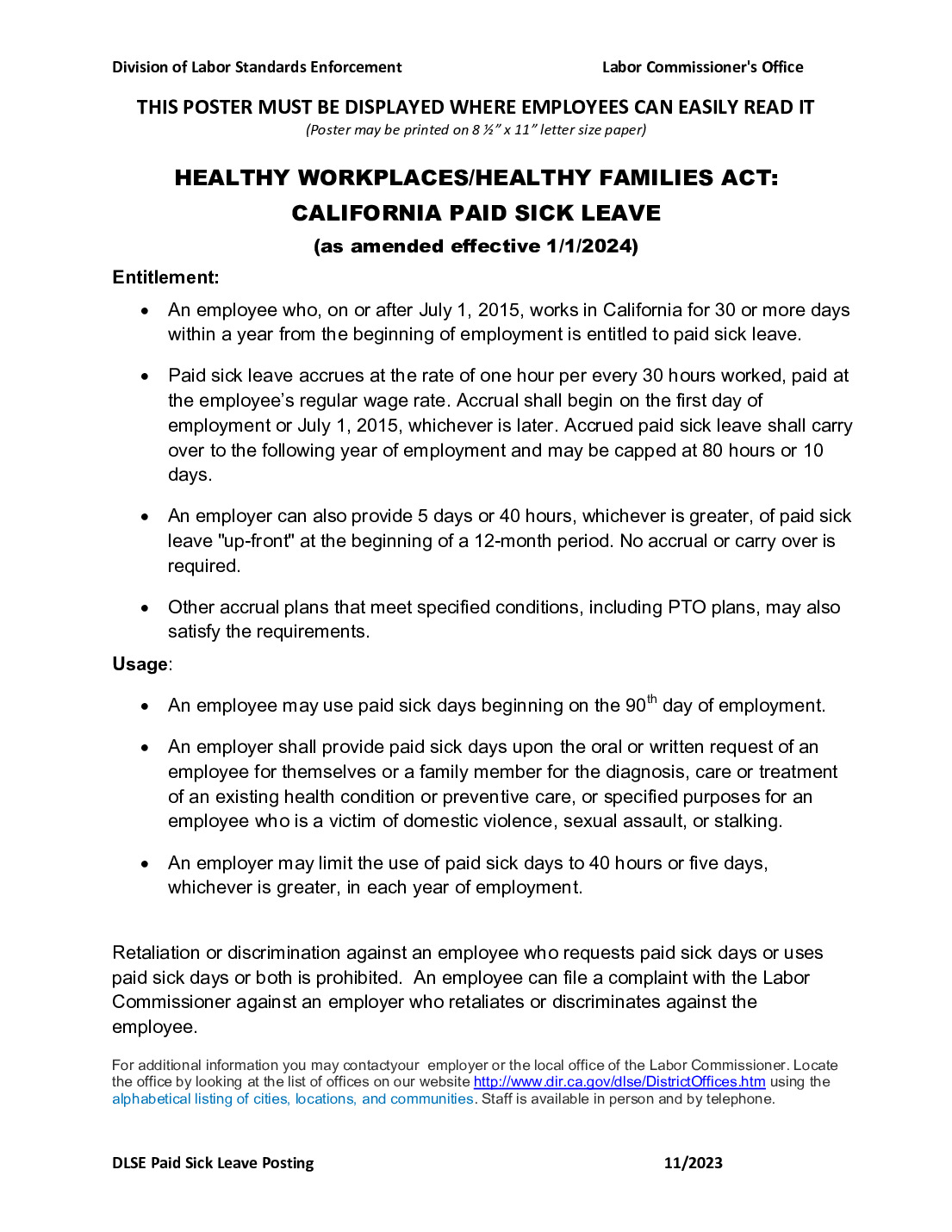 california-sick-leave-policy-template