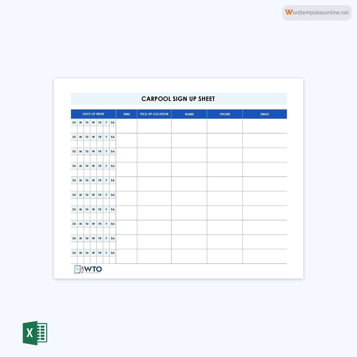 carpool-sign-up-sheet-template