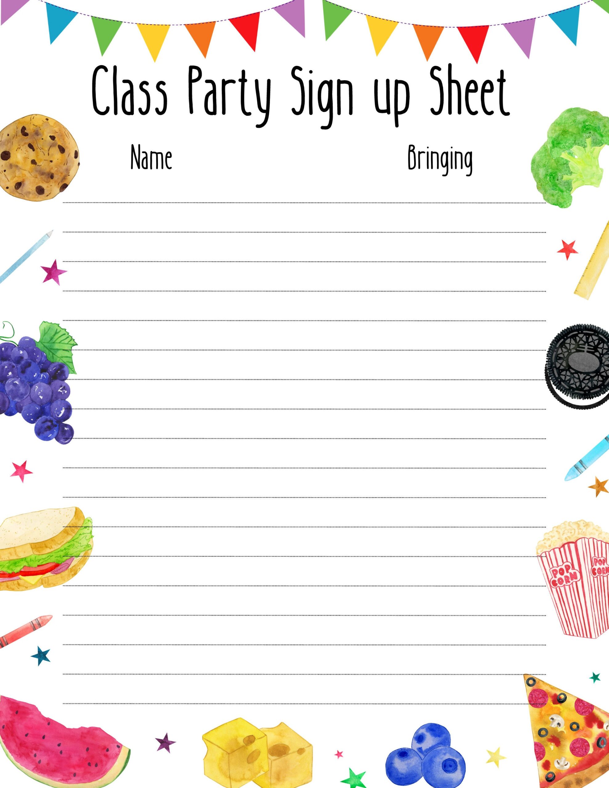 class-party-sign-up-sheet-template
