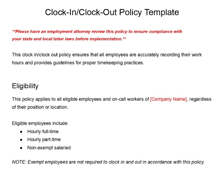 clocking-in-and-out-policy-template