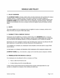 company-car-policy-template-australia