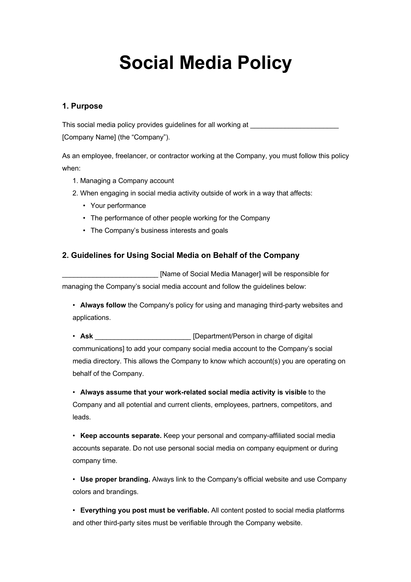 company-social-media-policy-template