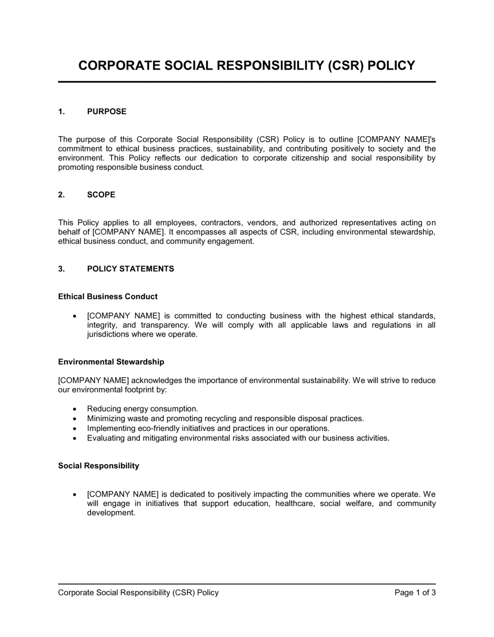 corporate-social-responsibility-policy-template