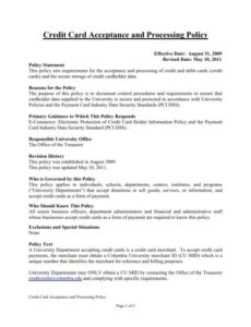 credit-card-processing-security-policy-template
