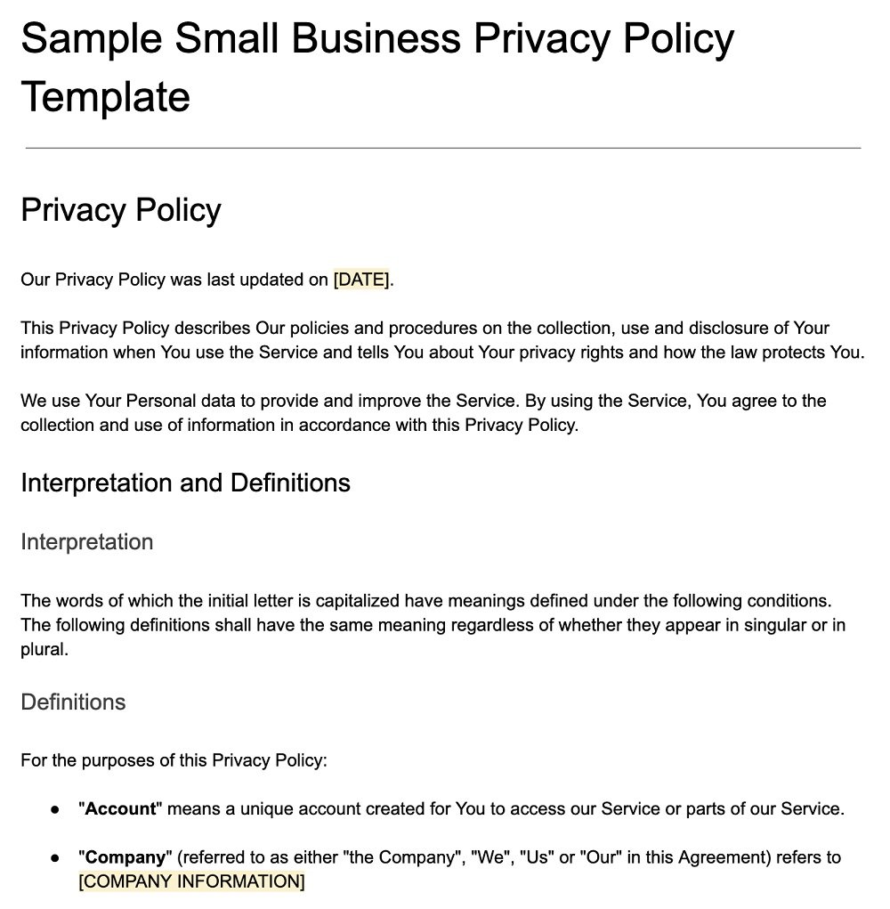 data-protection-policy-template-for-small-business