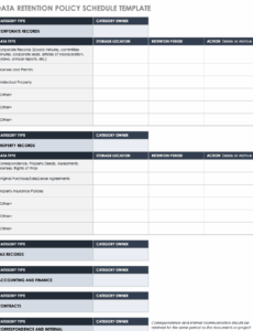 data-retention-policy-template-sans