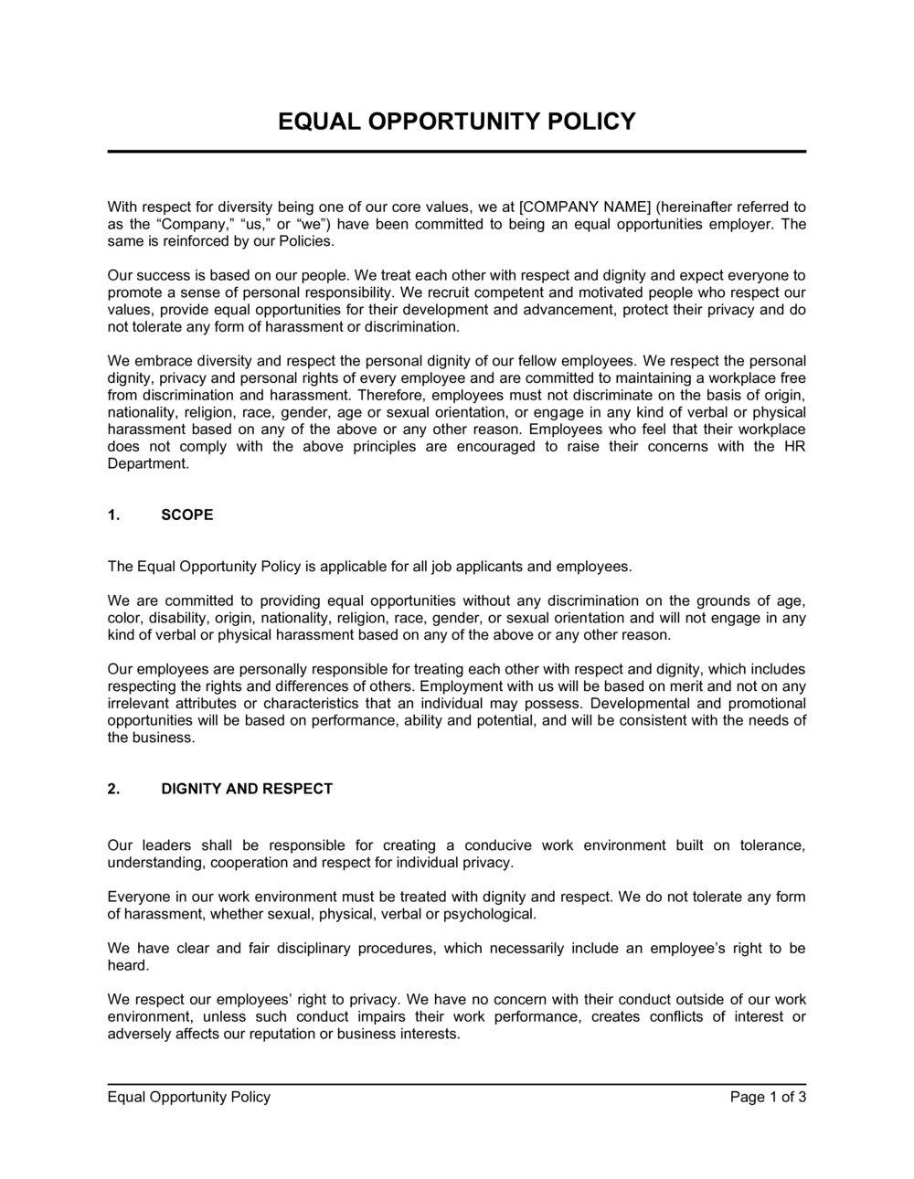 equal-employment-opportunity-policy-template