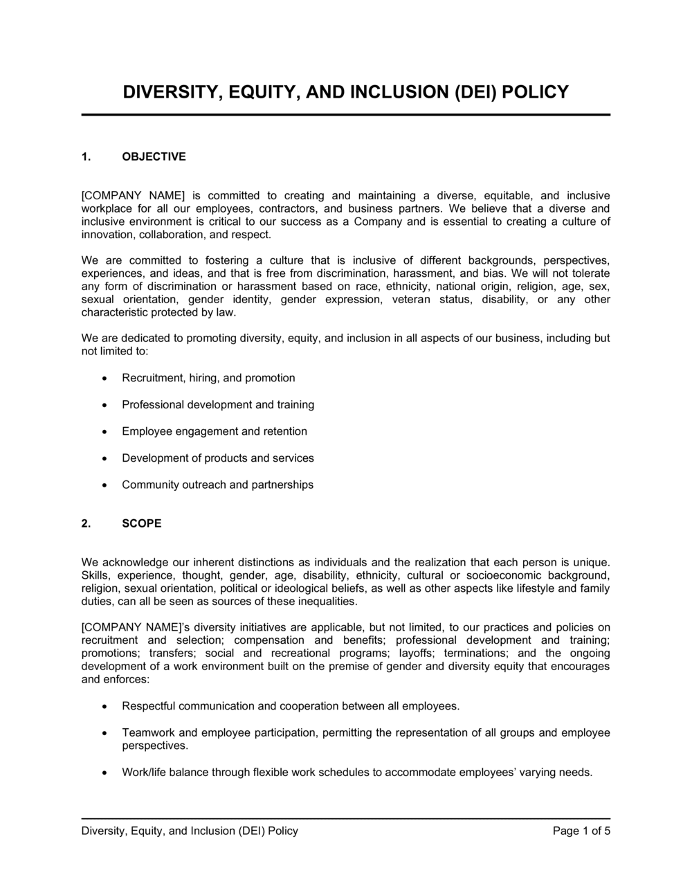 equality-diversity-and-inclusion-policy-template