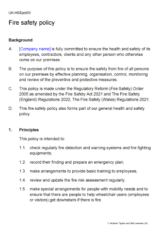 free-fire-safety-policy-template