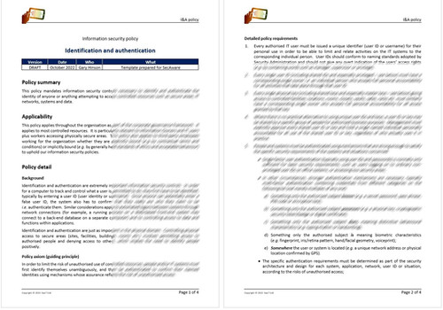 identification-and-authentication-policy-template