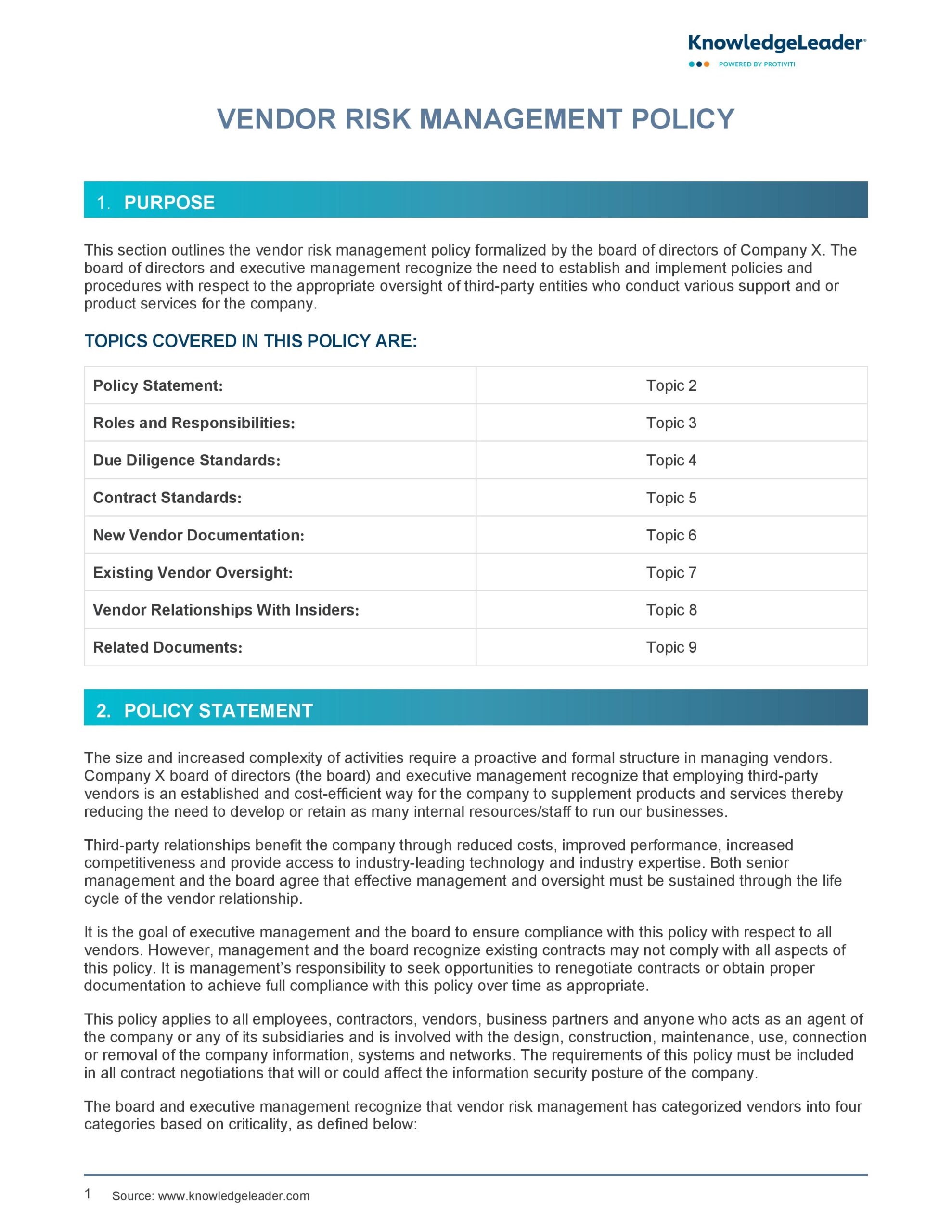 information-security-vendor-management-policy-template