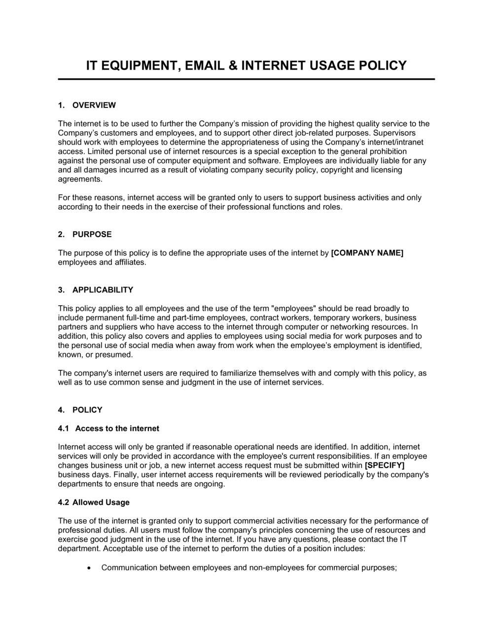 internet-and-email-usage-policy-template