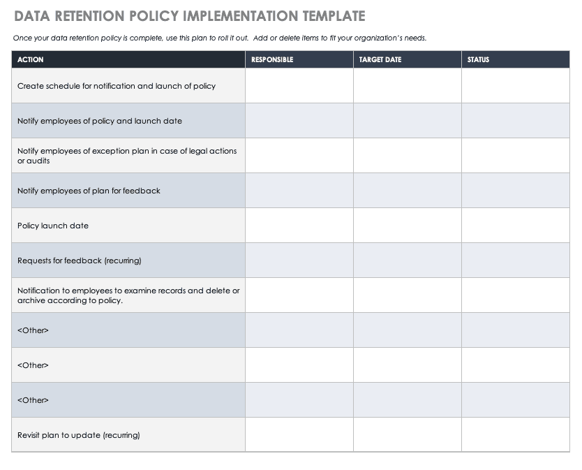 it-data-retention-policy-template