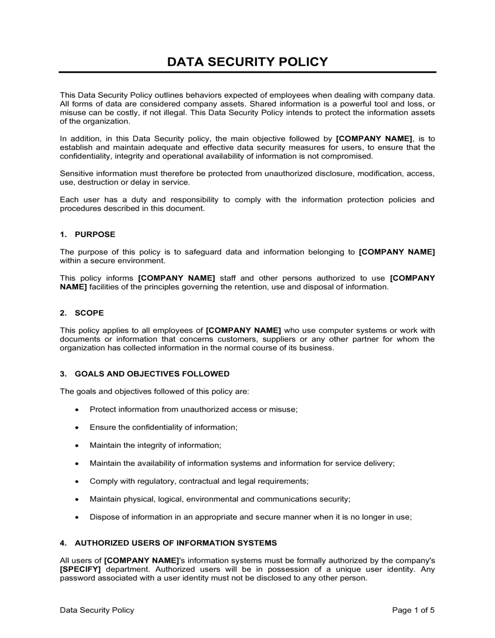 it-data-security-policy-template
