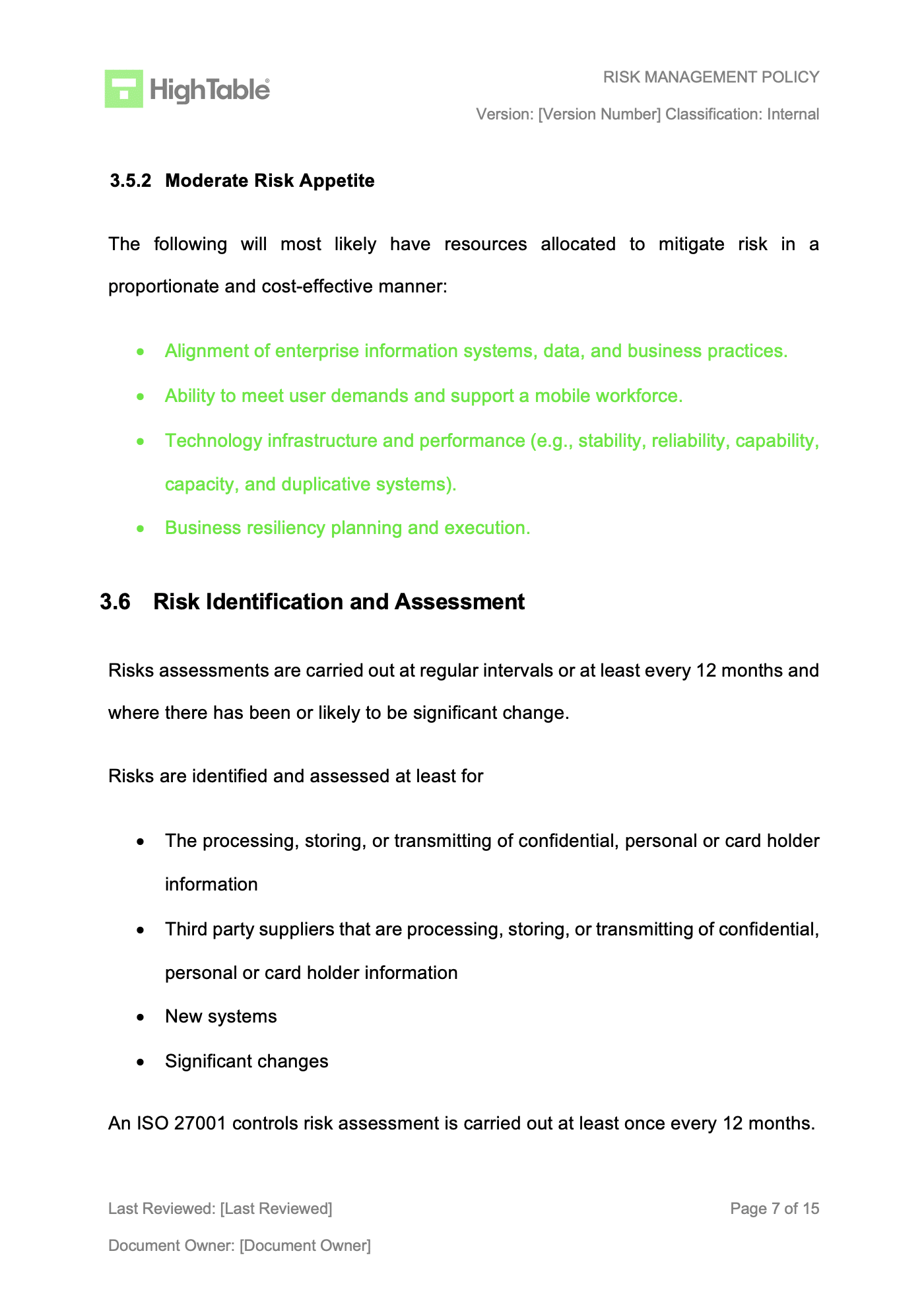 it-risk-management-policy-template