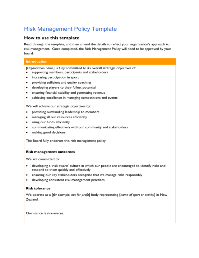 law-firm-risk-management-policy-template