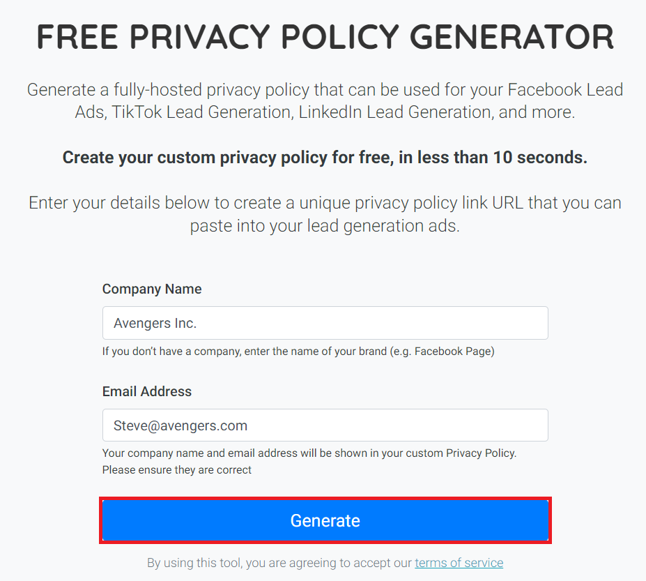 lead-generation-privacy-policy-template