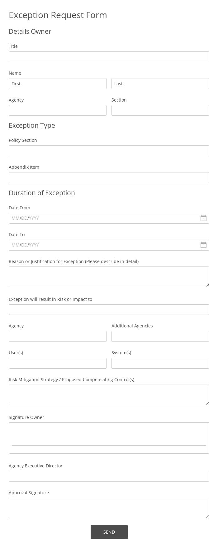 policy-exception-request-template