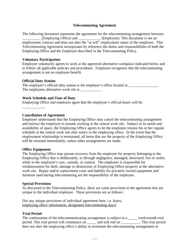 Remote Work Policy Template Shrm BC Heathers Society