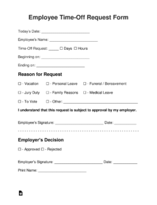 request-off-sheet-template