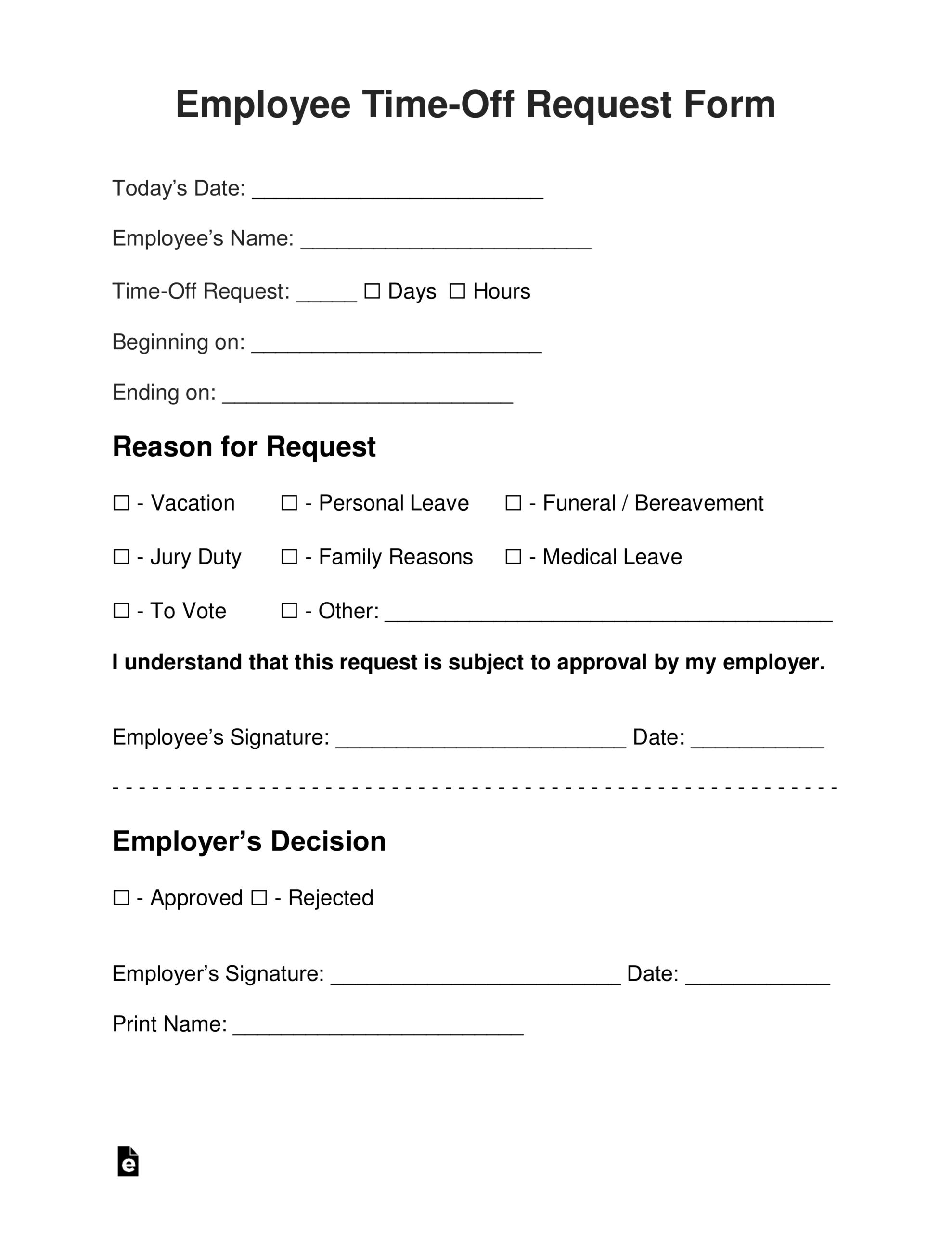 request-off-sheet-template