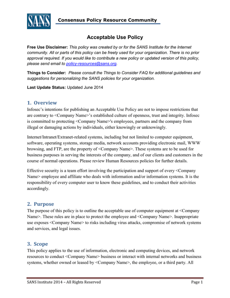 sans-acceptable-use-policy-template