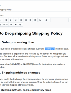 shopify-store-shipping-policy-template