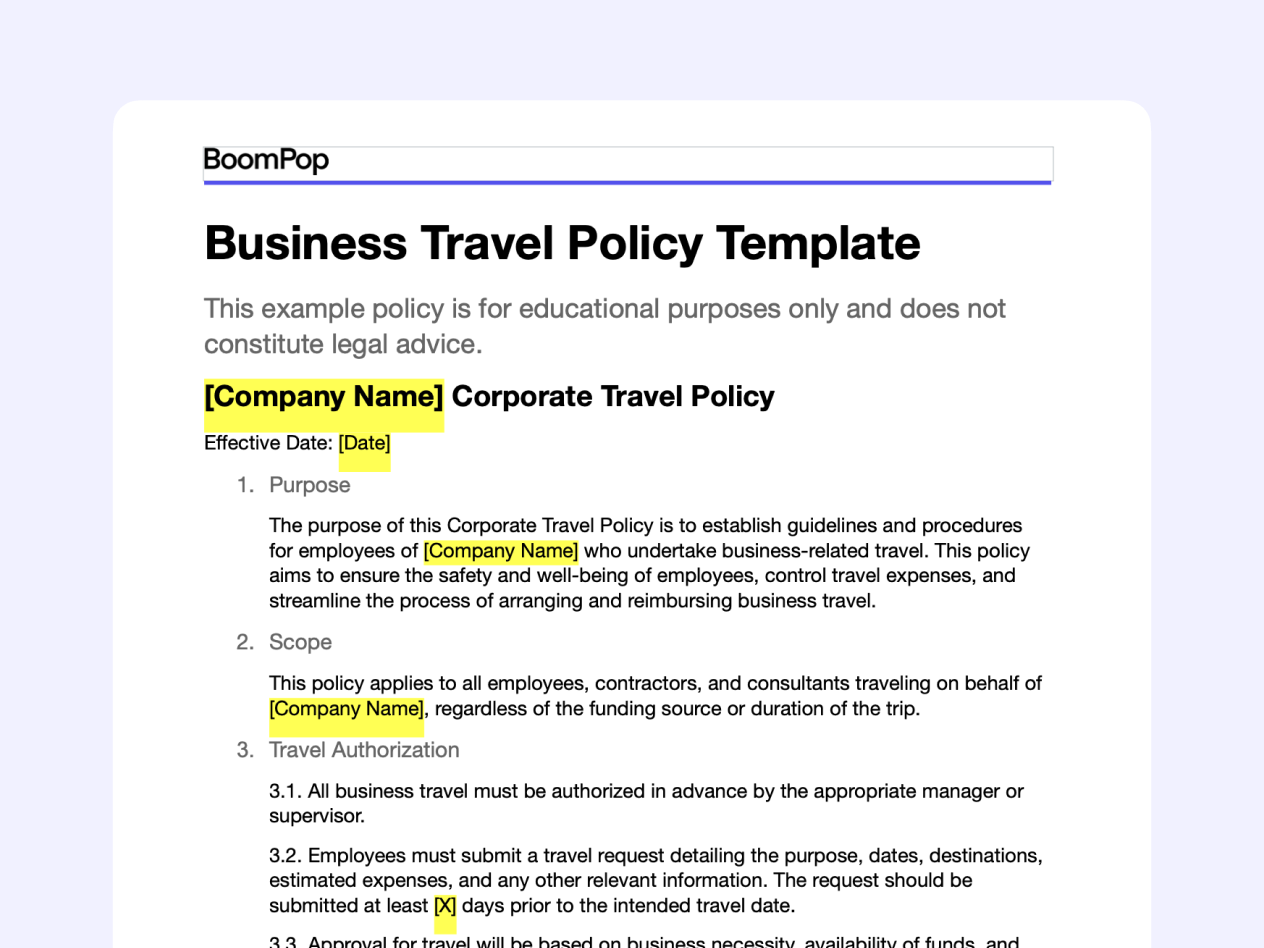 small-business-travel-policy-template