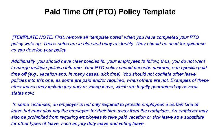 small-business-vacation-policy-pto-policy-template