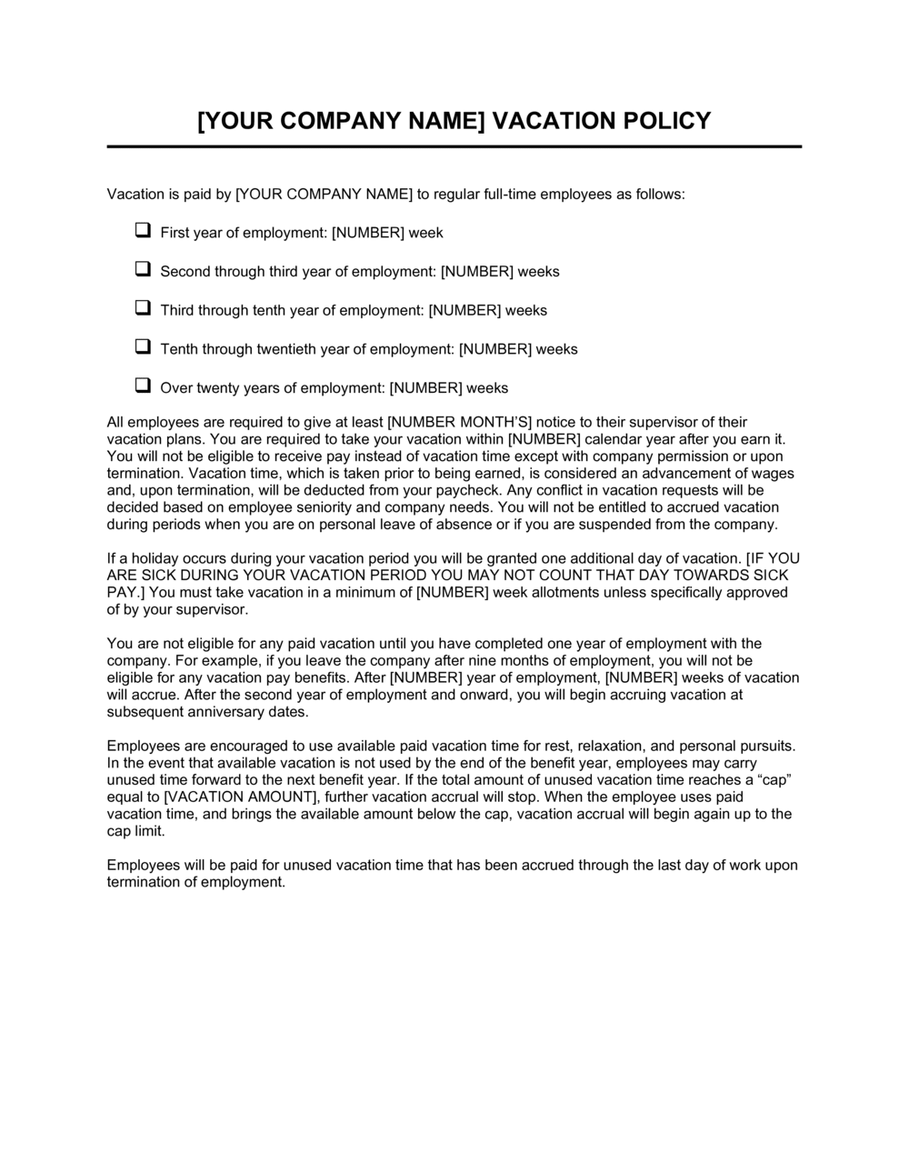 small-business-vacation-policy-template
