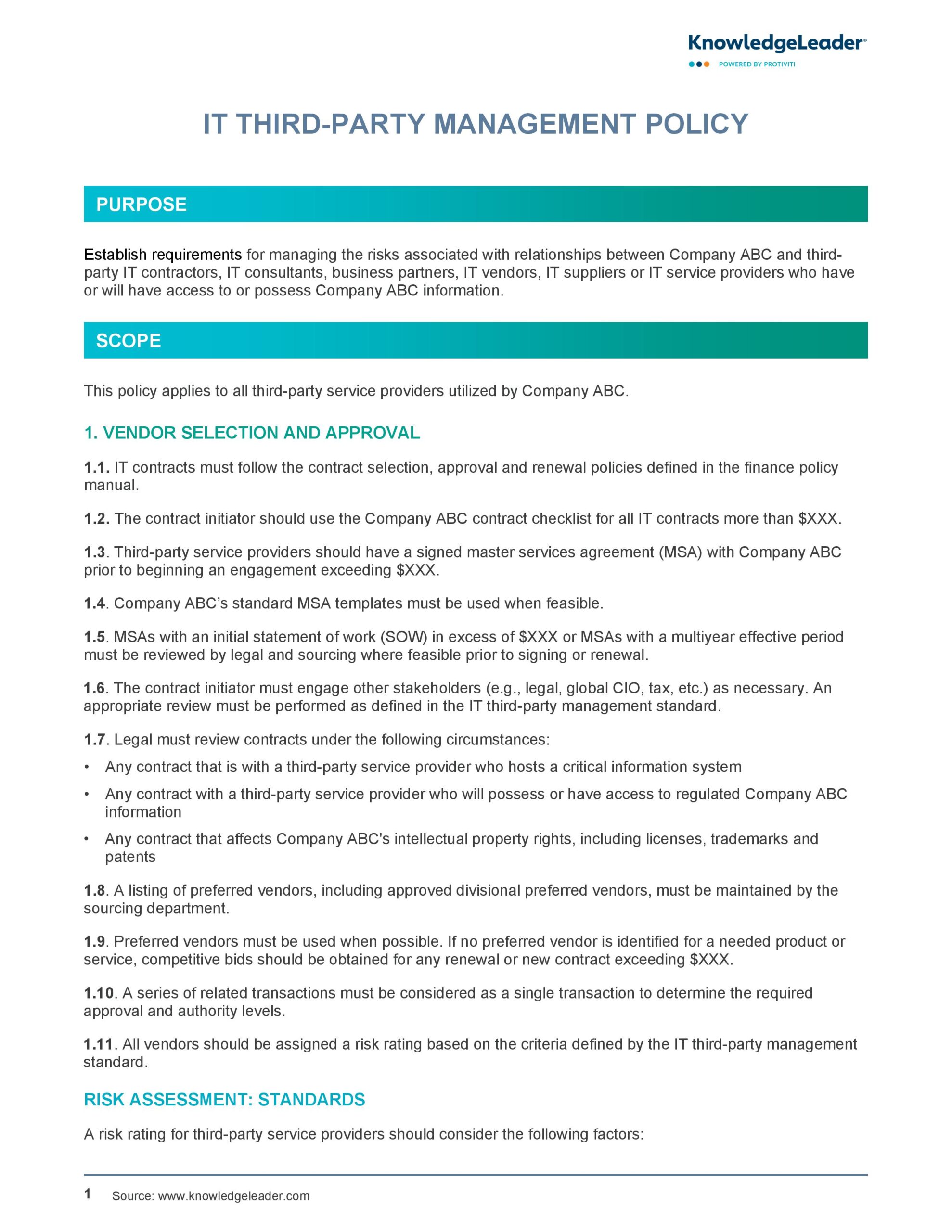 third-party-management-policy-template