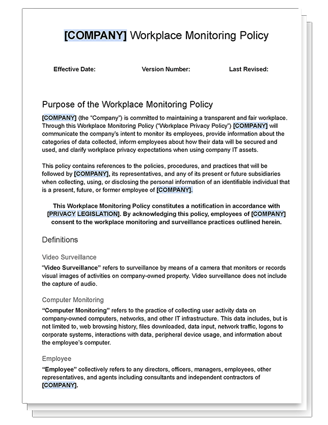 workplace-video-surveillance-policy-template