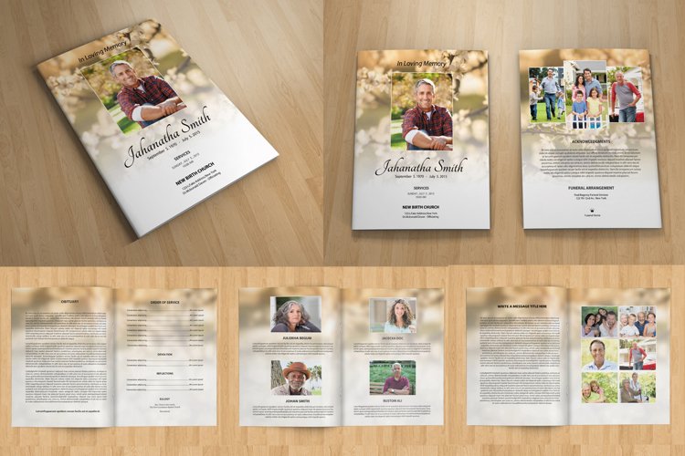 8-page-funeral-program-template