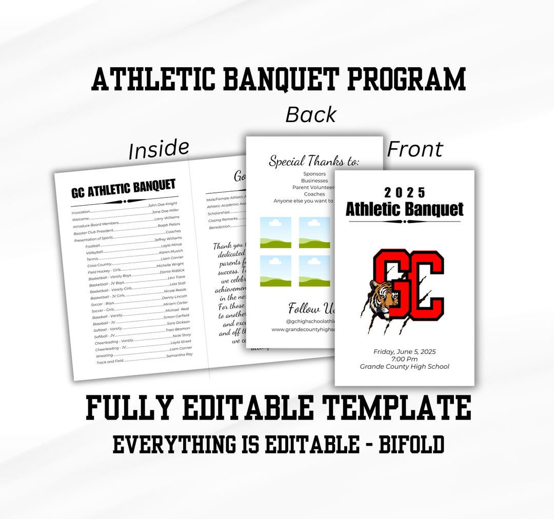 athletic-sports-banquet-program-template