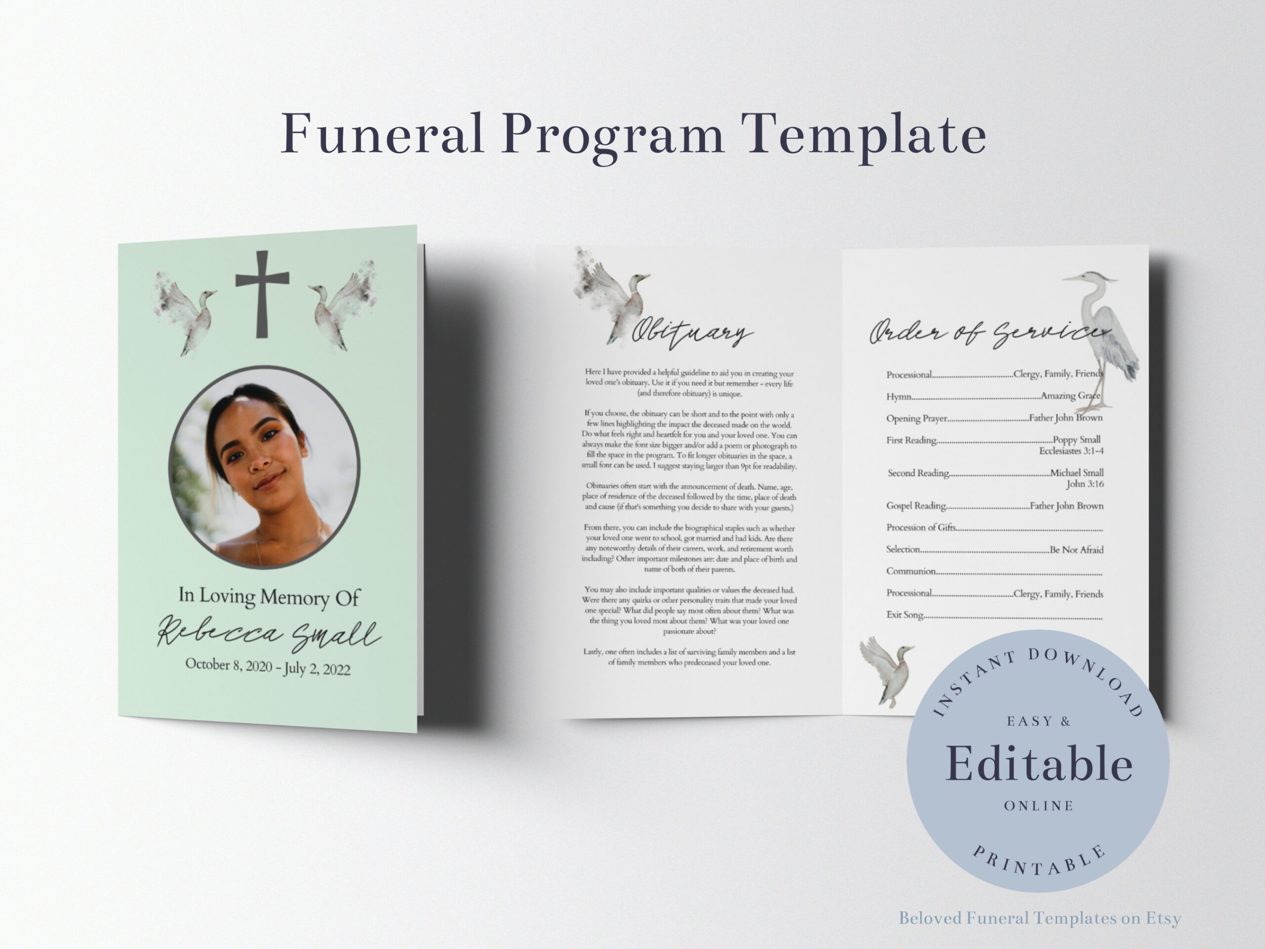 christian-memorial-service-program-template