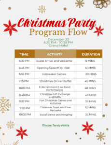 christmas-party-program-flow-template