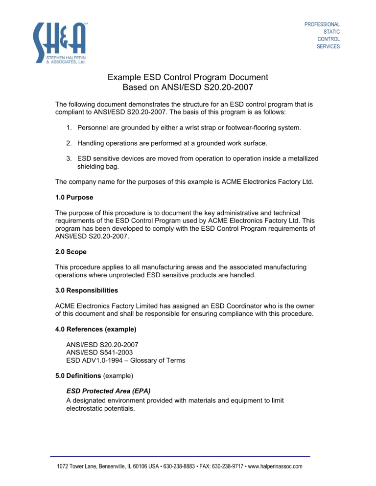 esd-control-program-plan-template