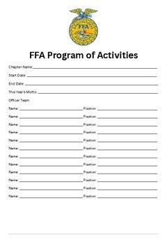 ffa-program-of-activities-template