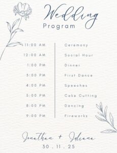 half-page-wedding-program-template