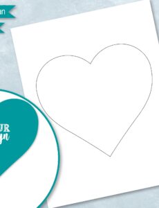 heart-shaped-wedding-program-fan-template