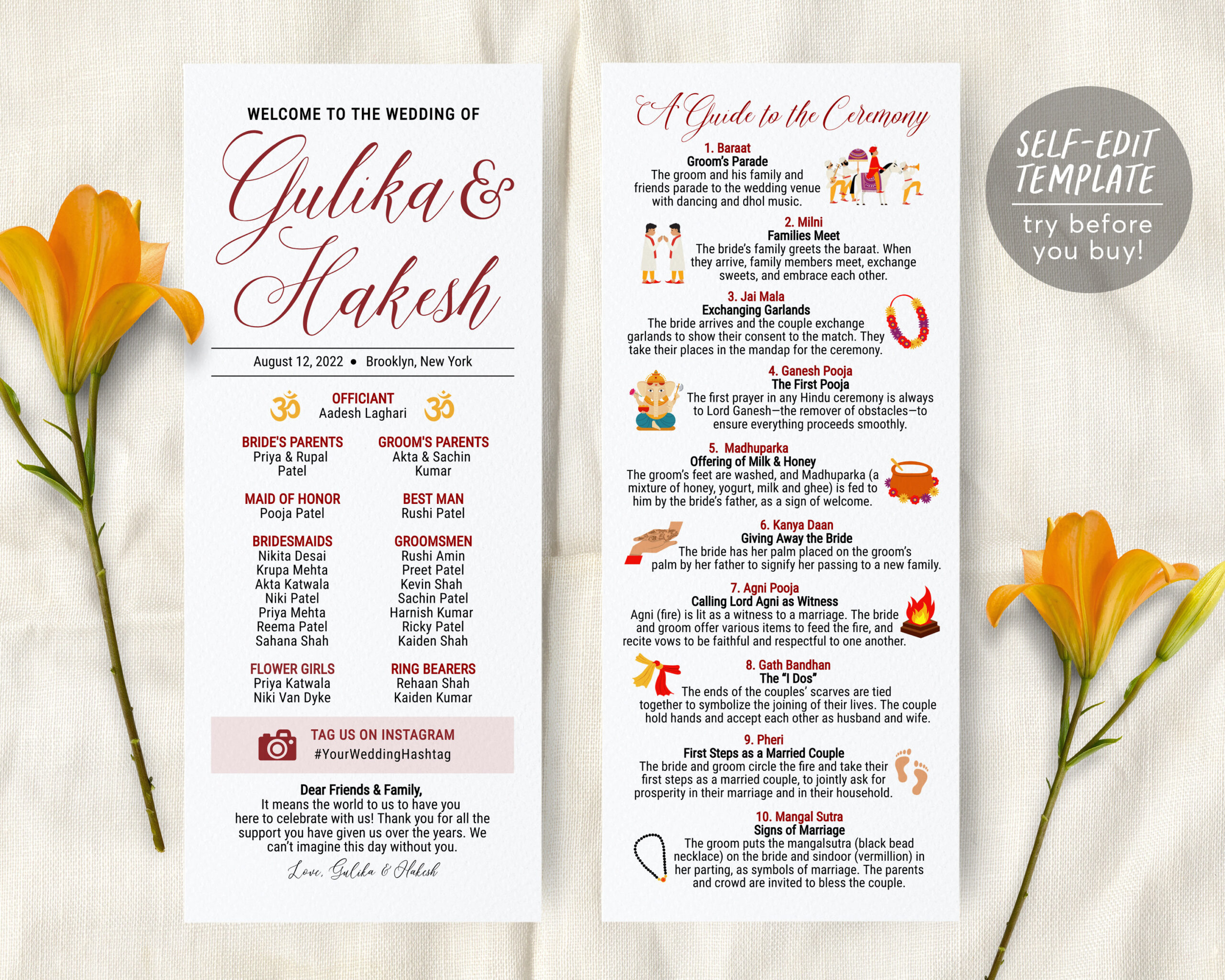 hindu-wedding-ceremony-program-template
