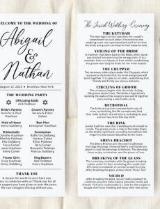 jewish-wedding-ceremony-program-template